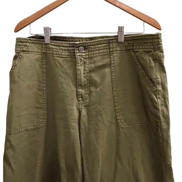 PRANA Sancho Wide Leg Pant Green Size 12 - Picture 4 of 5